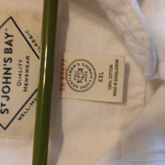 St John's Bay Classic Fit Short Sleeve Men's Shirt Size XXL - Picture 5 of 8